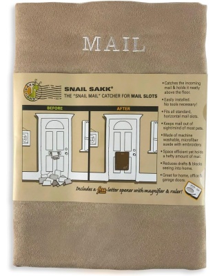 Mail Catcher for Mail Slots Letter Box Door Colour Tan